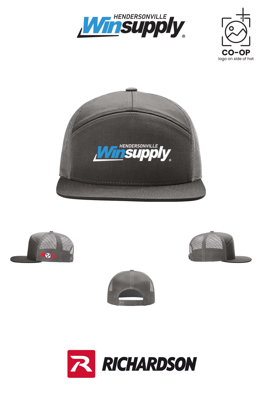 Richardson 168 Seven-Panel Trucker- Winsupply of Hendersonville