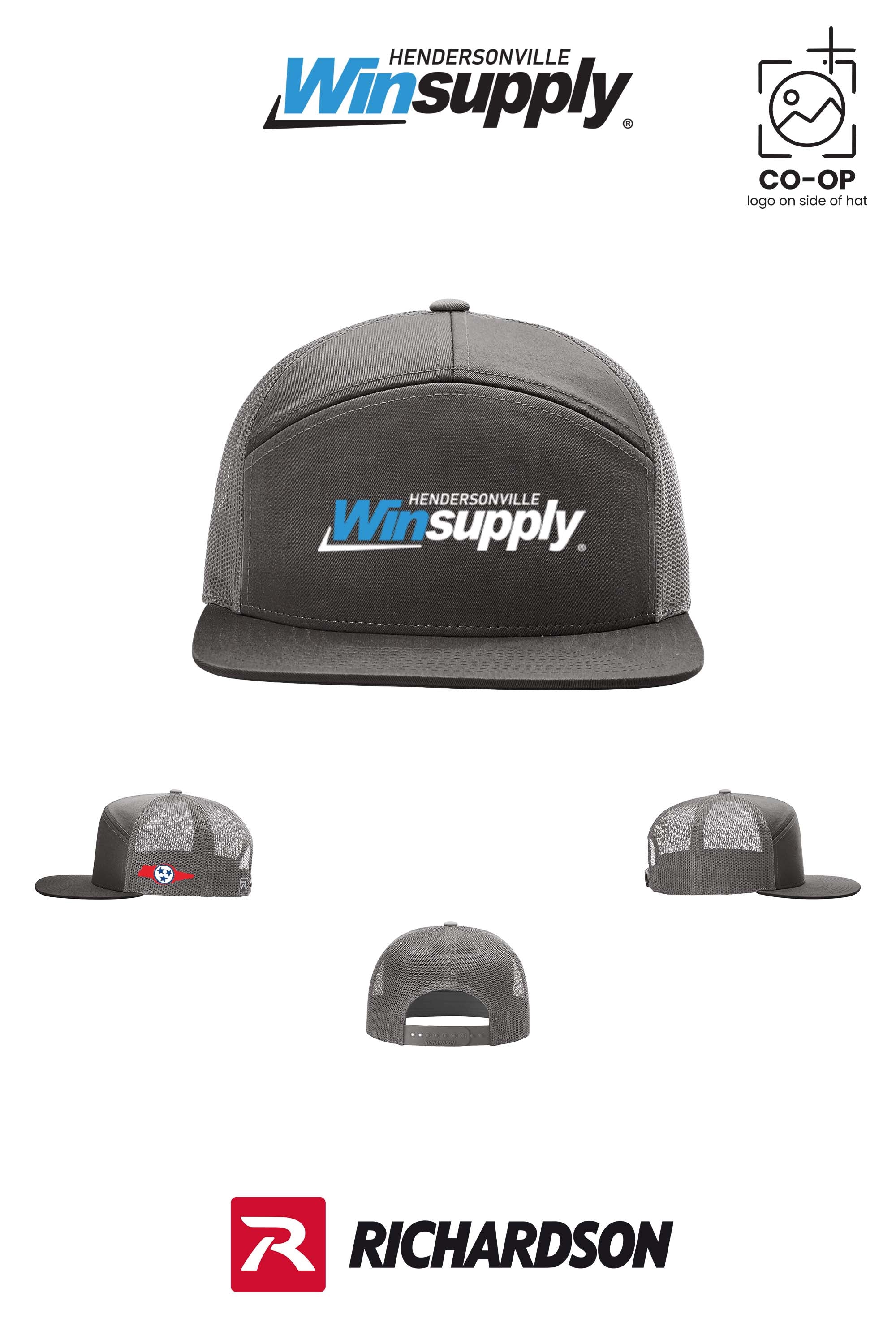 Richardson 168 Seven-Panel Trucker- Winsupply of Hendersonville