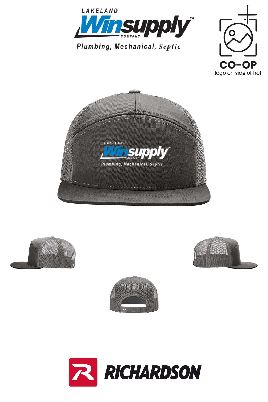 Richardson 168 Seven-Panel Trucker- Lakeland Winsupply