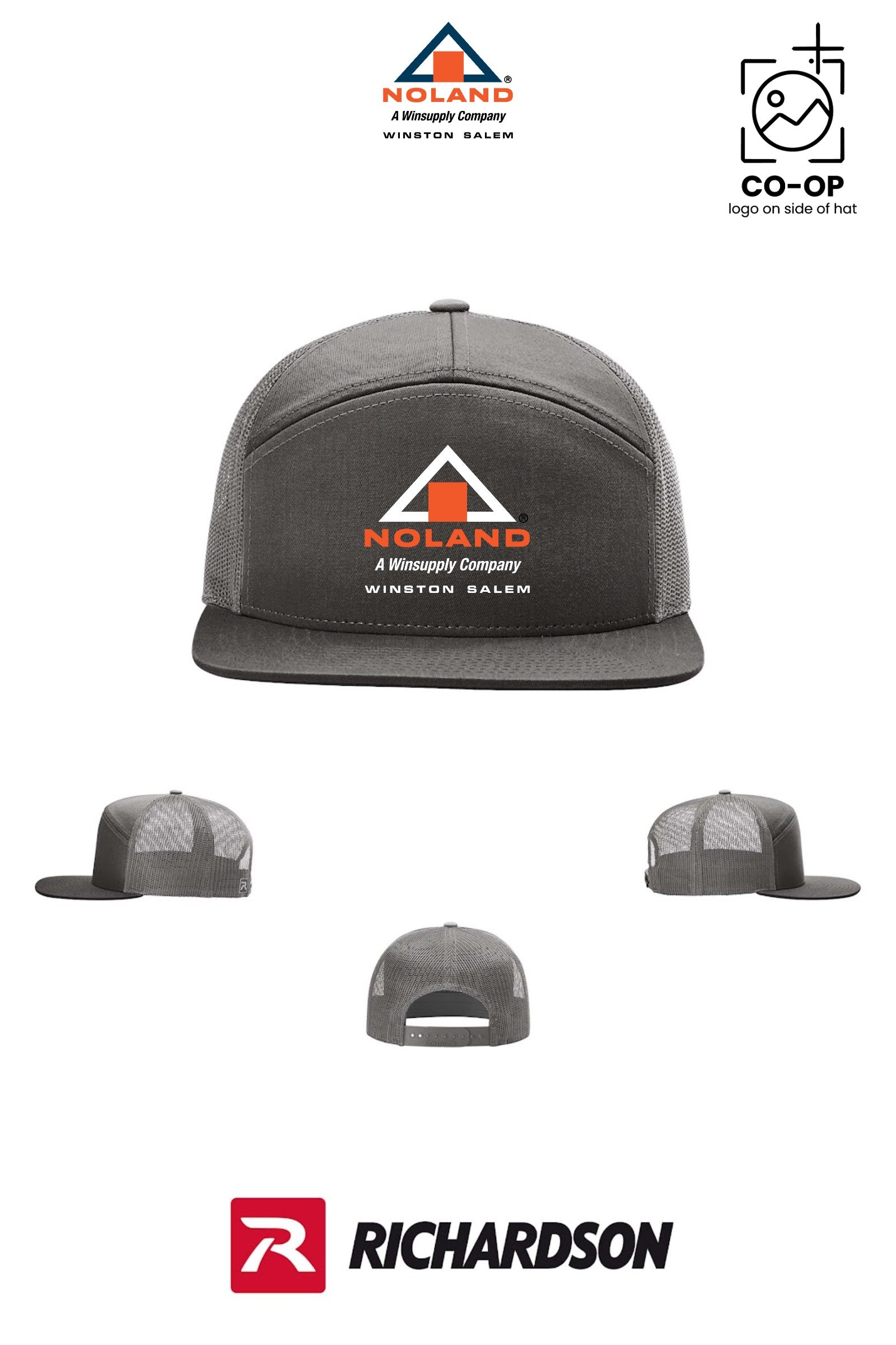 Richardson 168 Seven-Panel Trucker - Winston Salem Noland