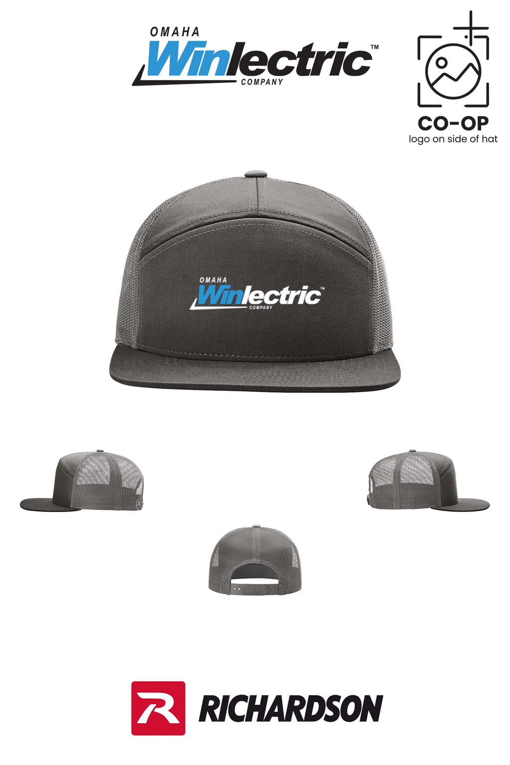 Richardson 168 Seven-Panel Trucker- Omaha Winlectric