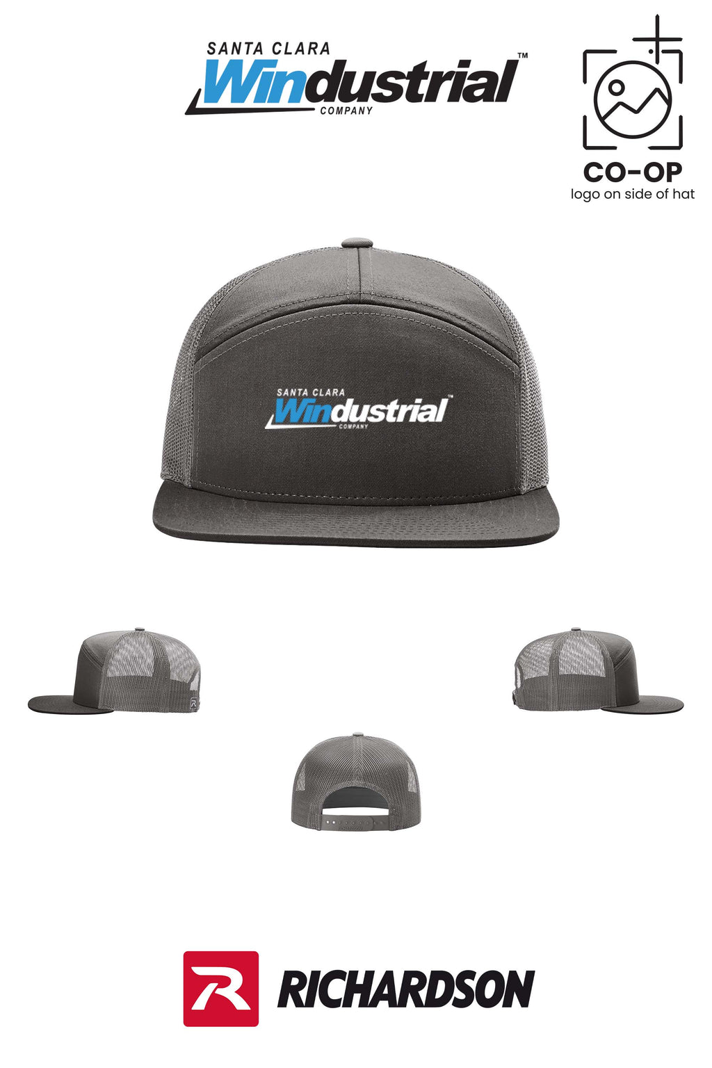 Richardson 168 Seven-Panel Trucker- Santa Clara Windustrial