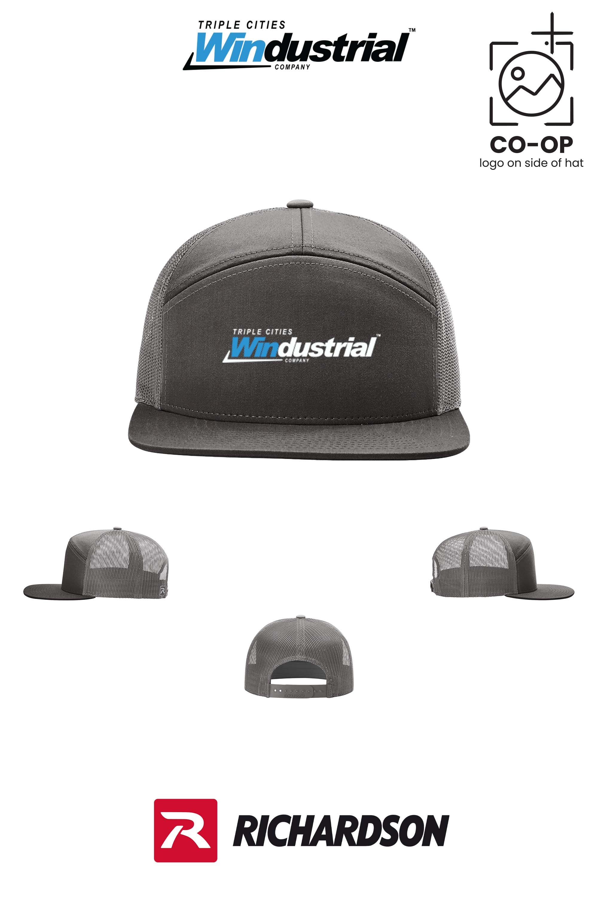 Richardson 168 Seven-Panel Trucker- Windustrial Triple Cities