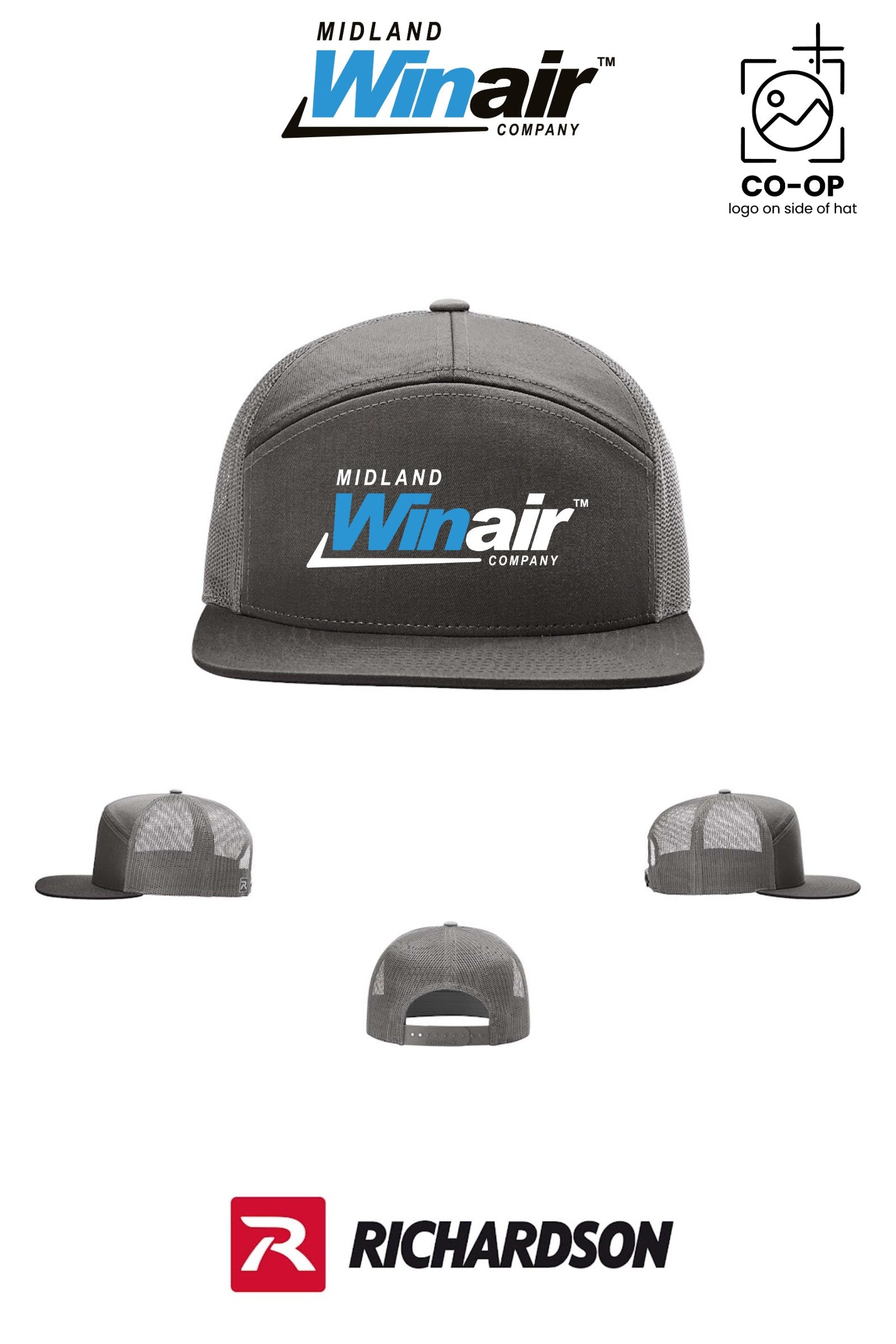 Richardson 168 Seven-Panel Trucker - Midland Winair
