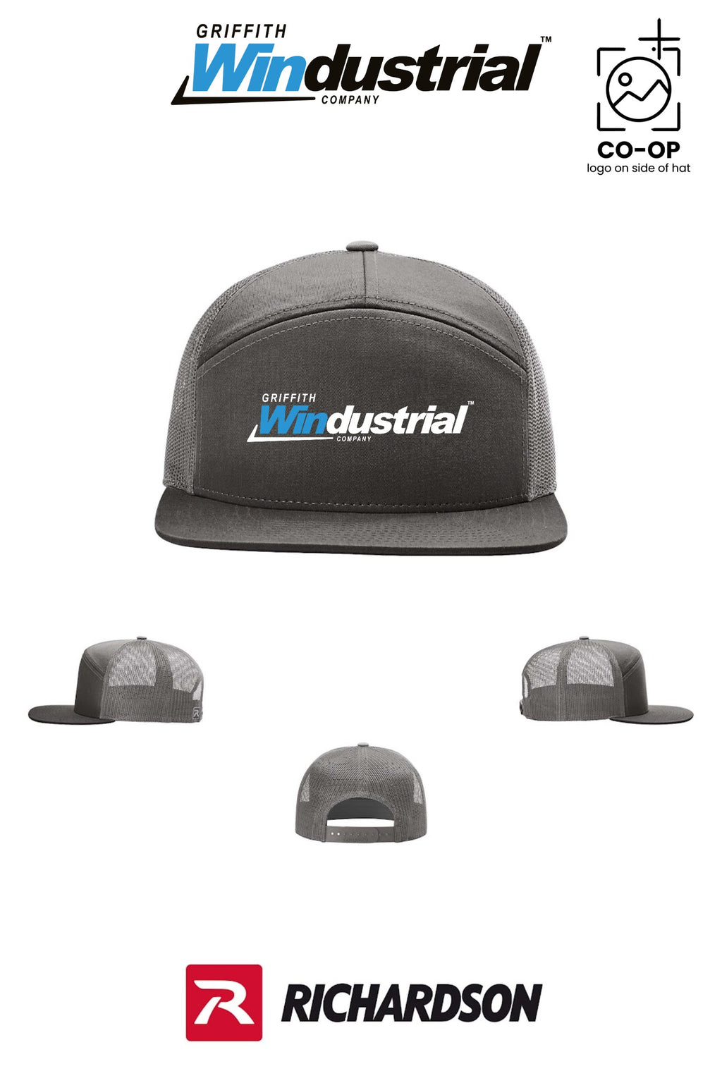 Richardson 168 Seven-Panel Trucker - Griffith Windustrial