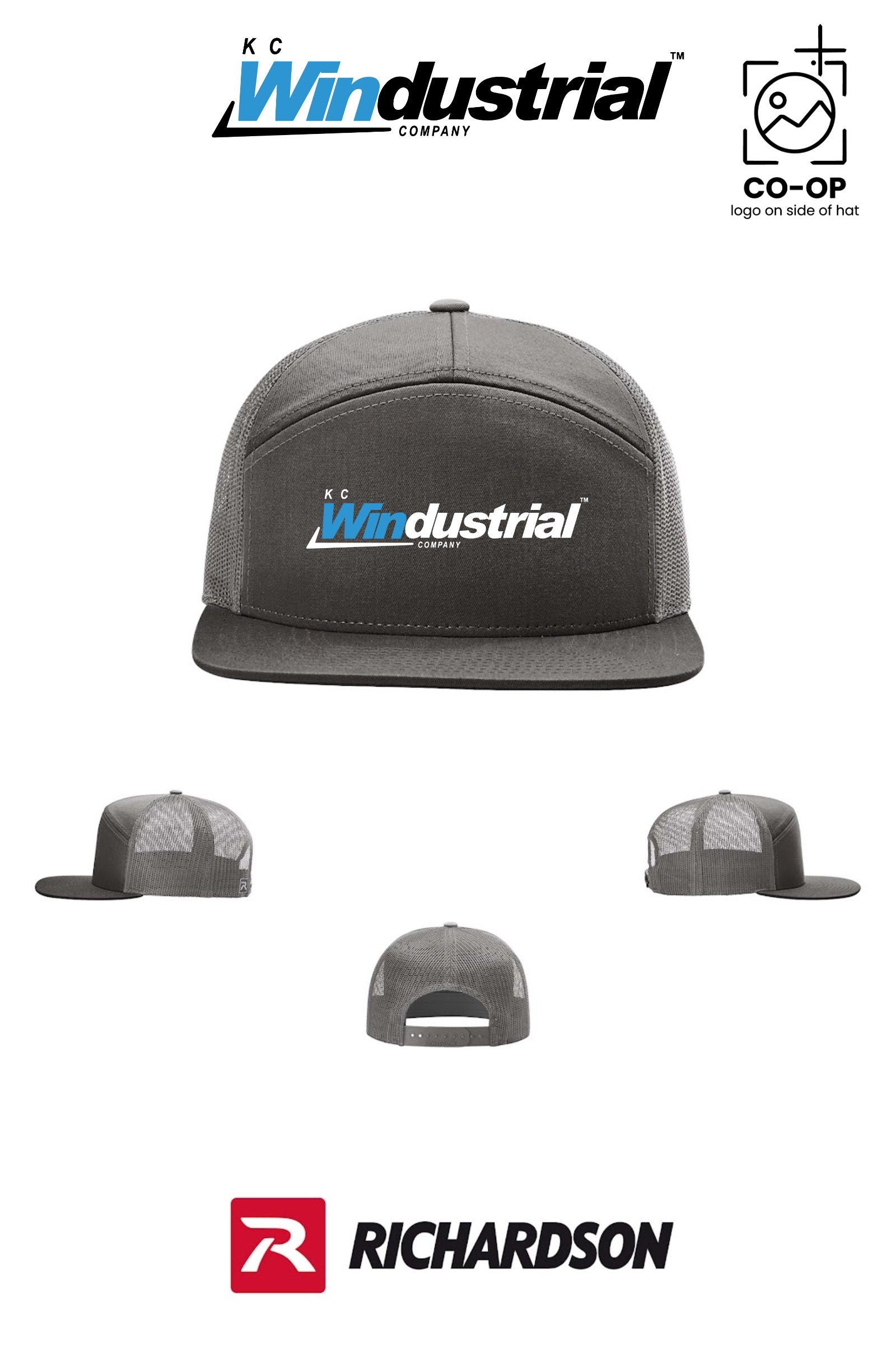 Richardson 168 Seven-Panel Trucker - KC Windustrial