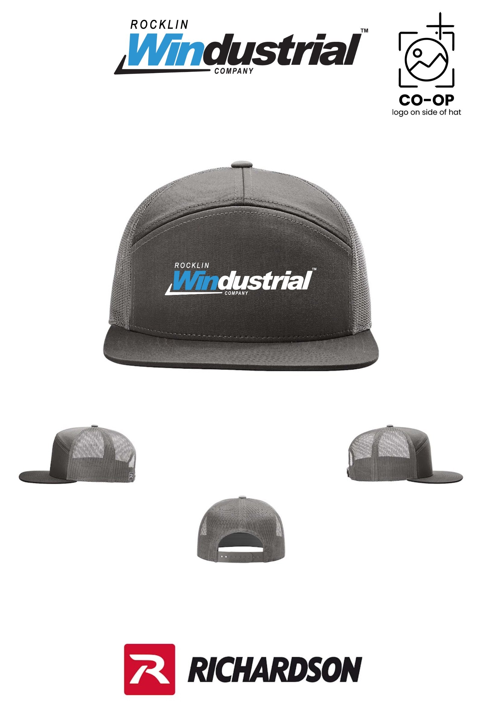 Richardson 168 Seven-Panel Trucker - Rocklin Windustrial