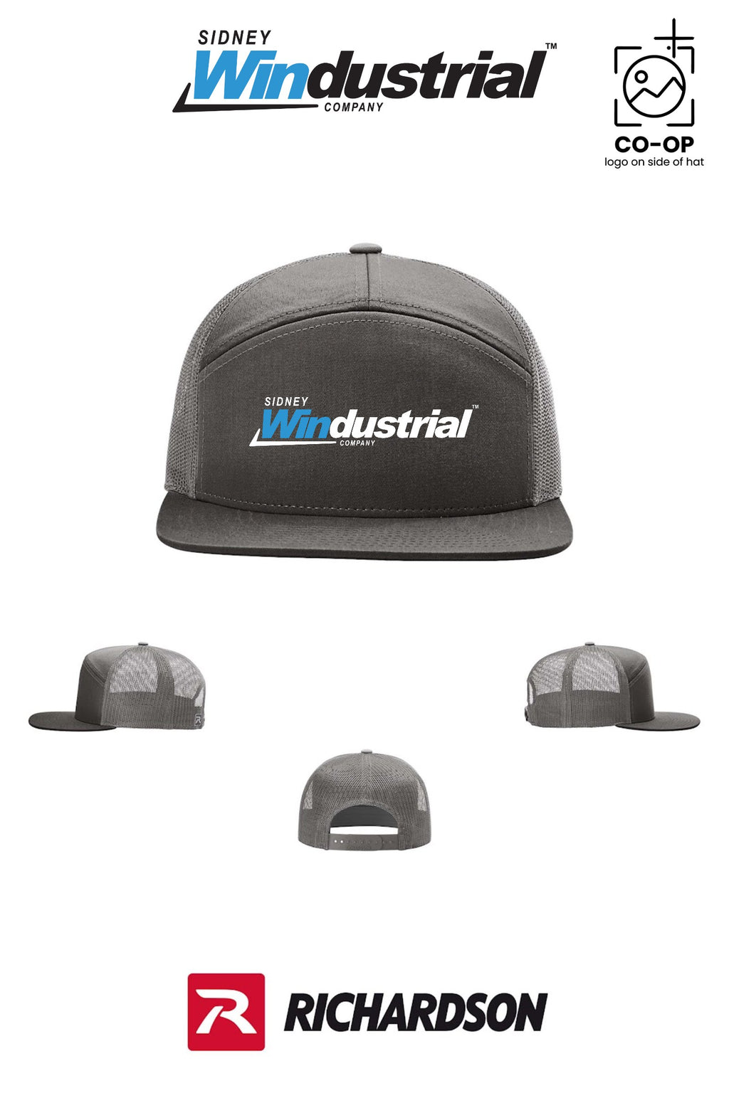 Richardson 168 Seven-Panel Trucker - Sidney Windustrial
