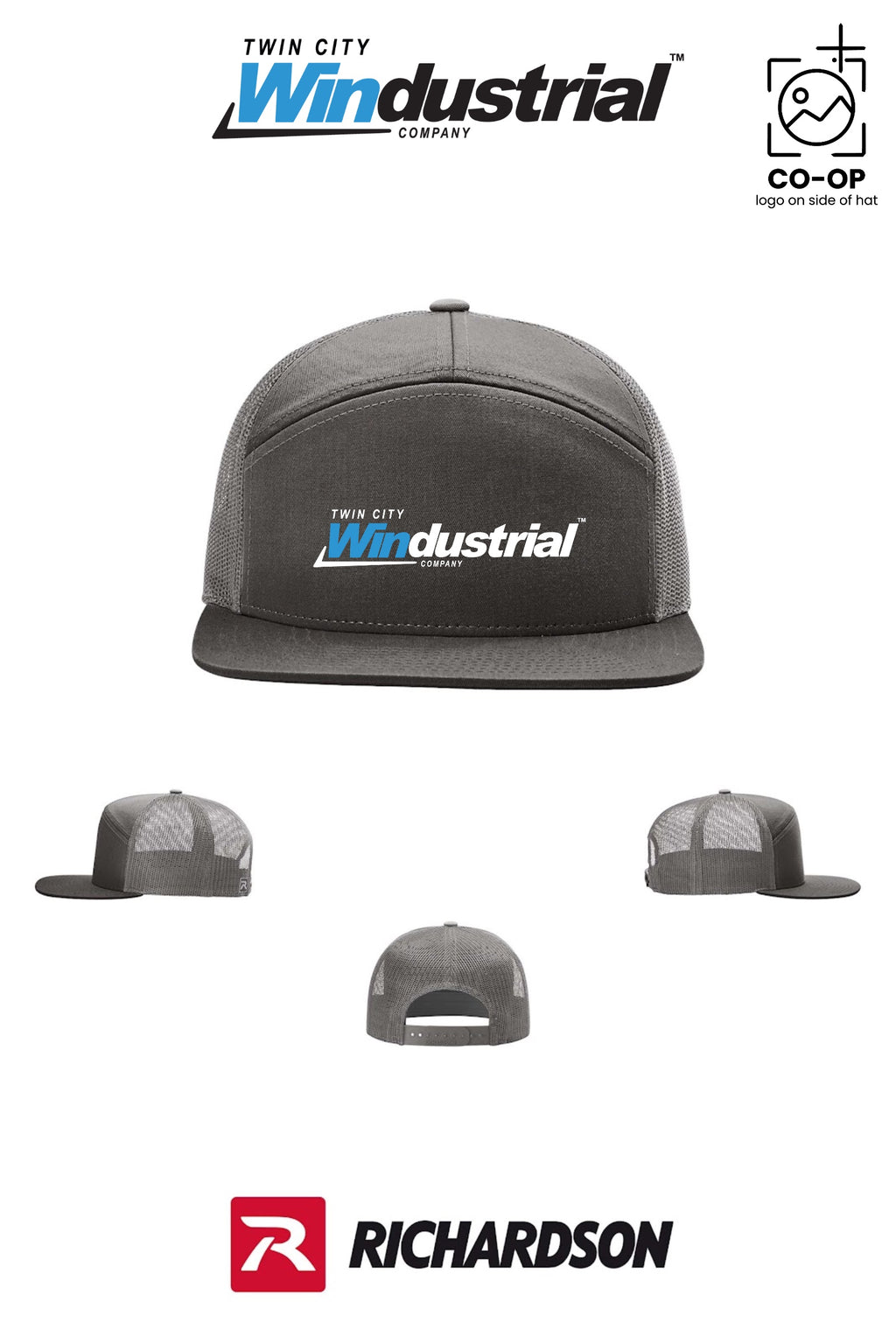 Richardson 168 Seven-Panel Trucker - Twin City Windustrial