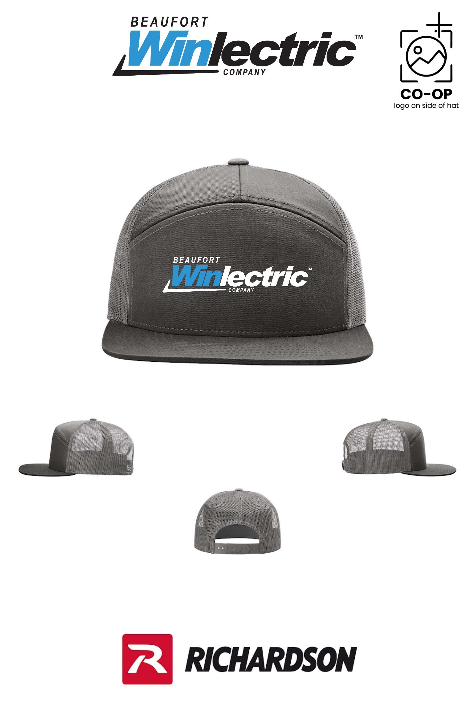 Richardson 168 Seven-Panel Trucker - Beaufort Winlectric