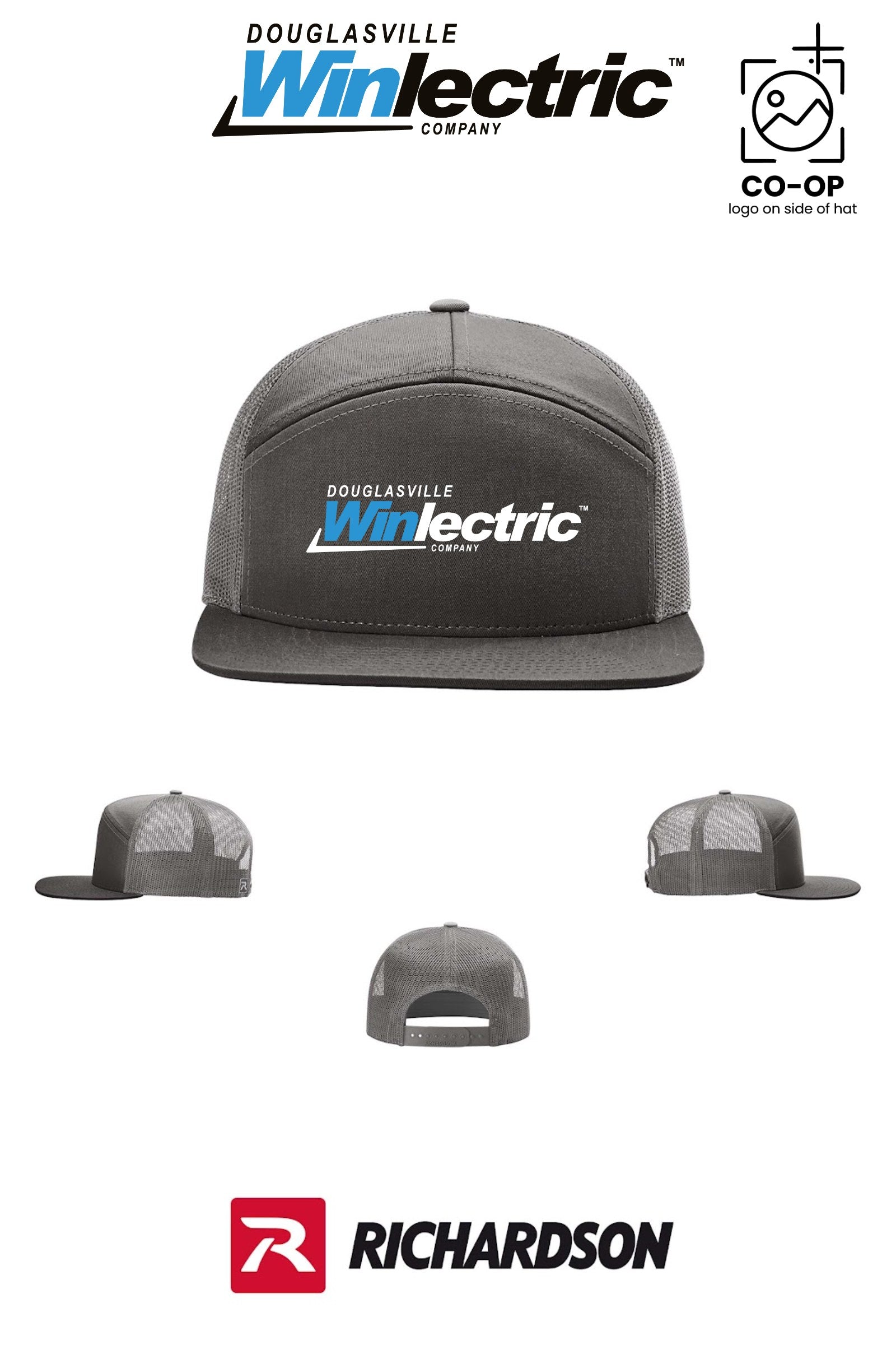 Richardson 168 Seven-Panel Trucker - Douglasville Winlectric