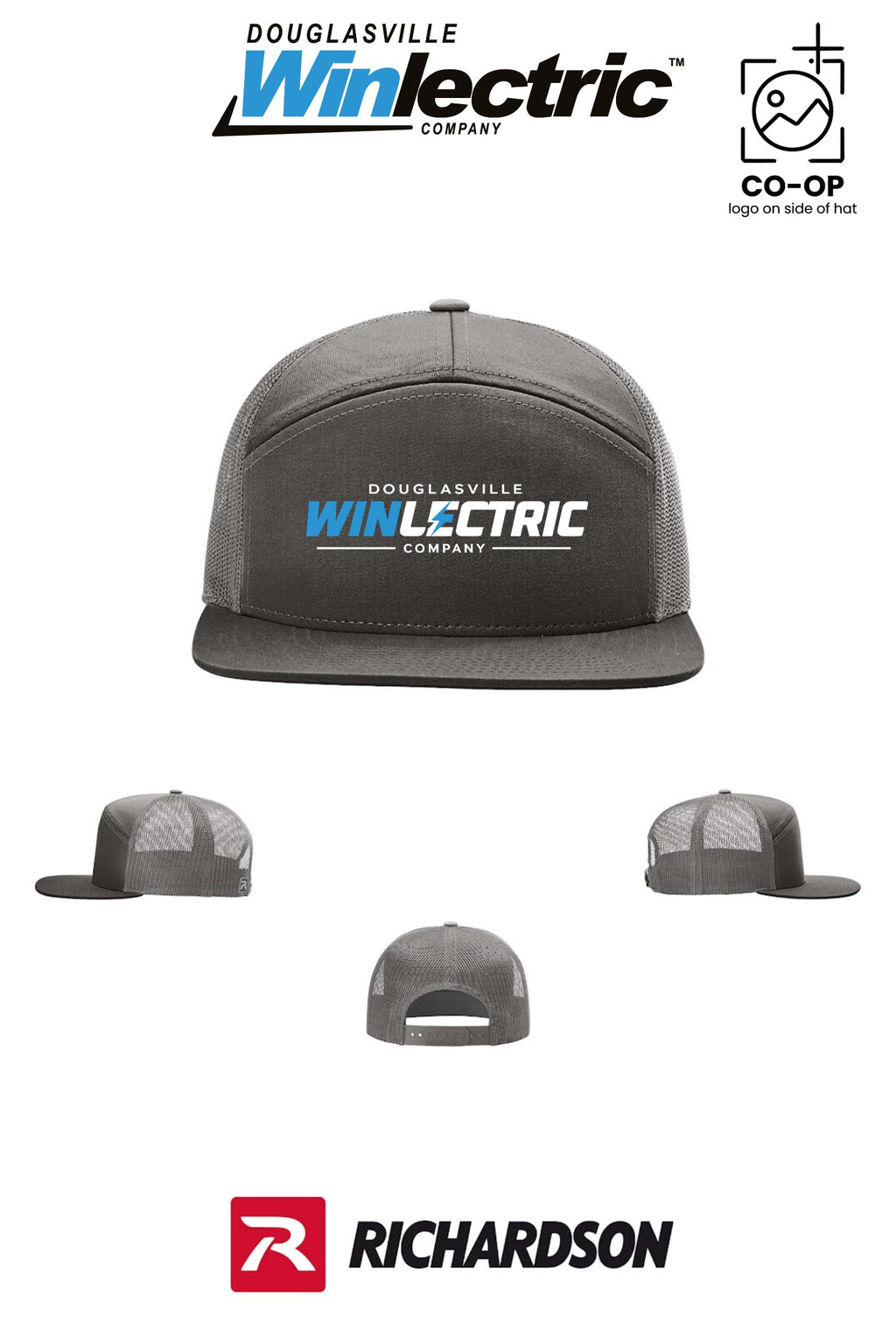 Richardson 168 Seven-Panel Trucker - Douglasville Winlectric