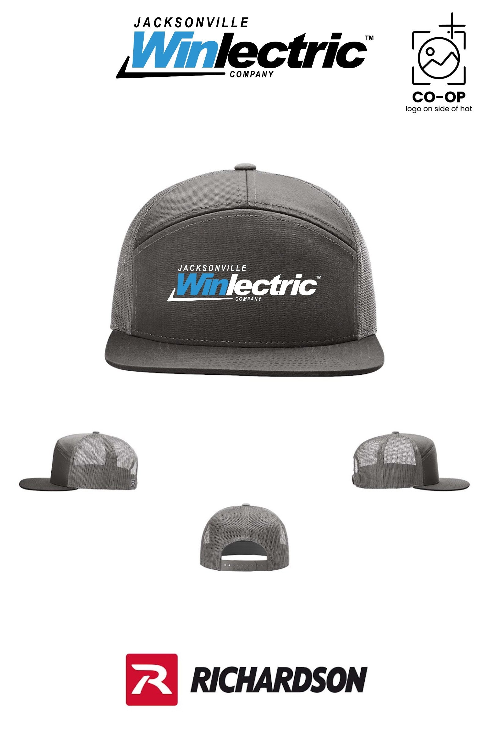 Richardson 168 Seven-Panel Trucker - Jacksonville Winlectric