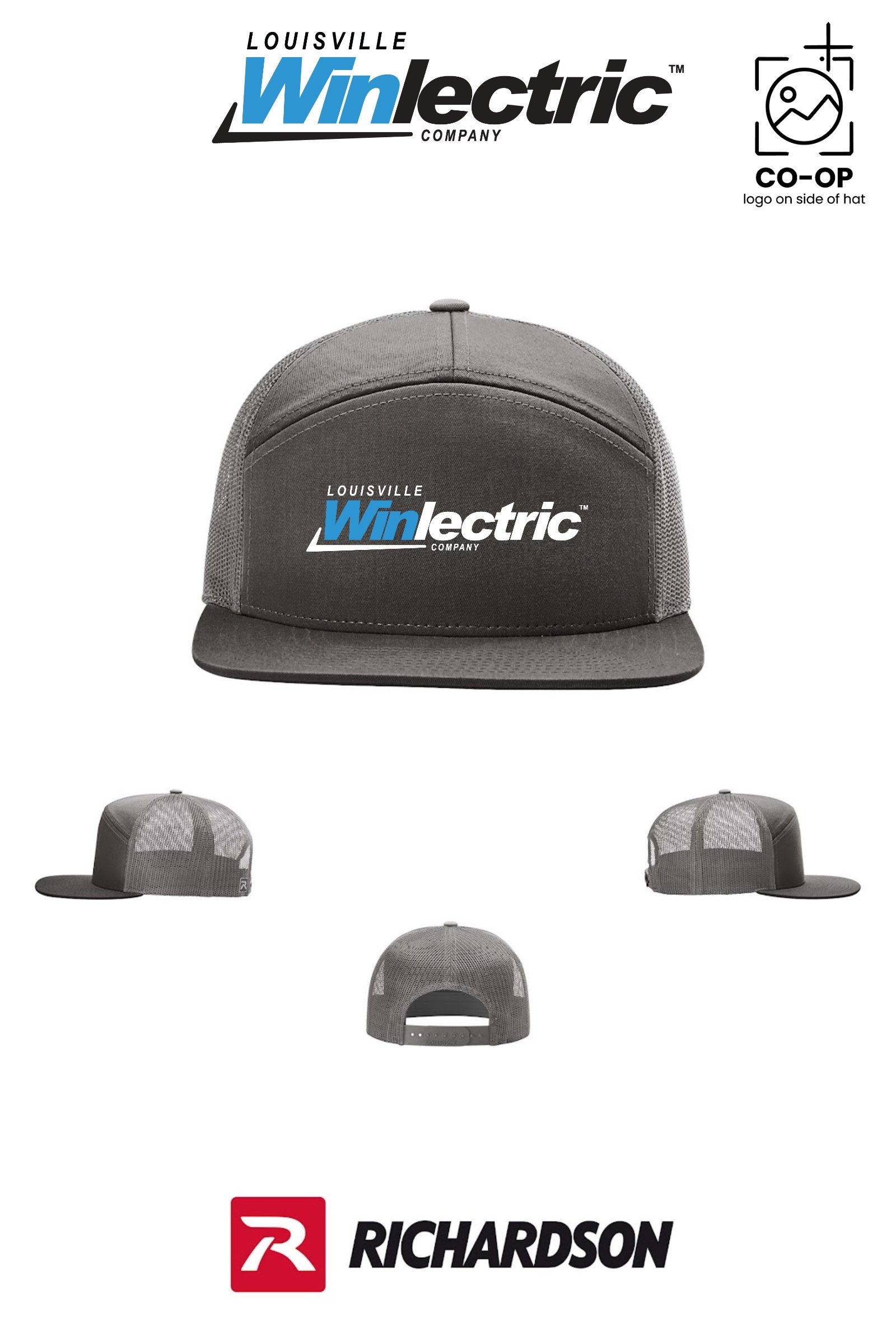 Richardson 168 Seven-Panel Trucker - Louisville Winlectric
