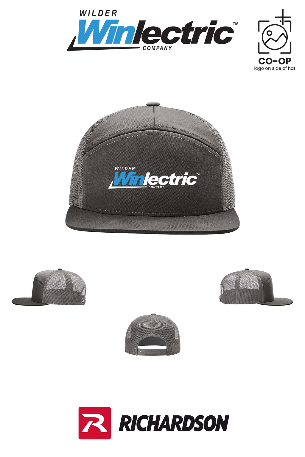 Richardson 168 Seven-Panel Trucker- Wilder Winlectric