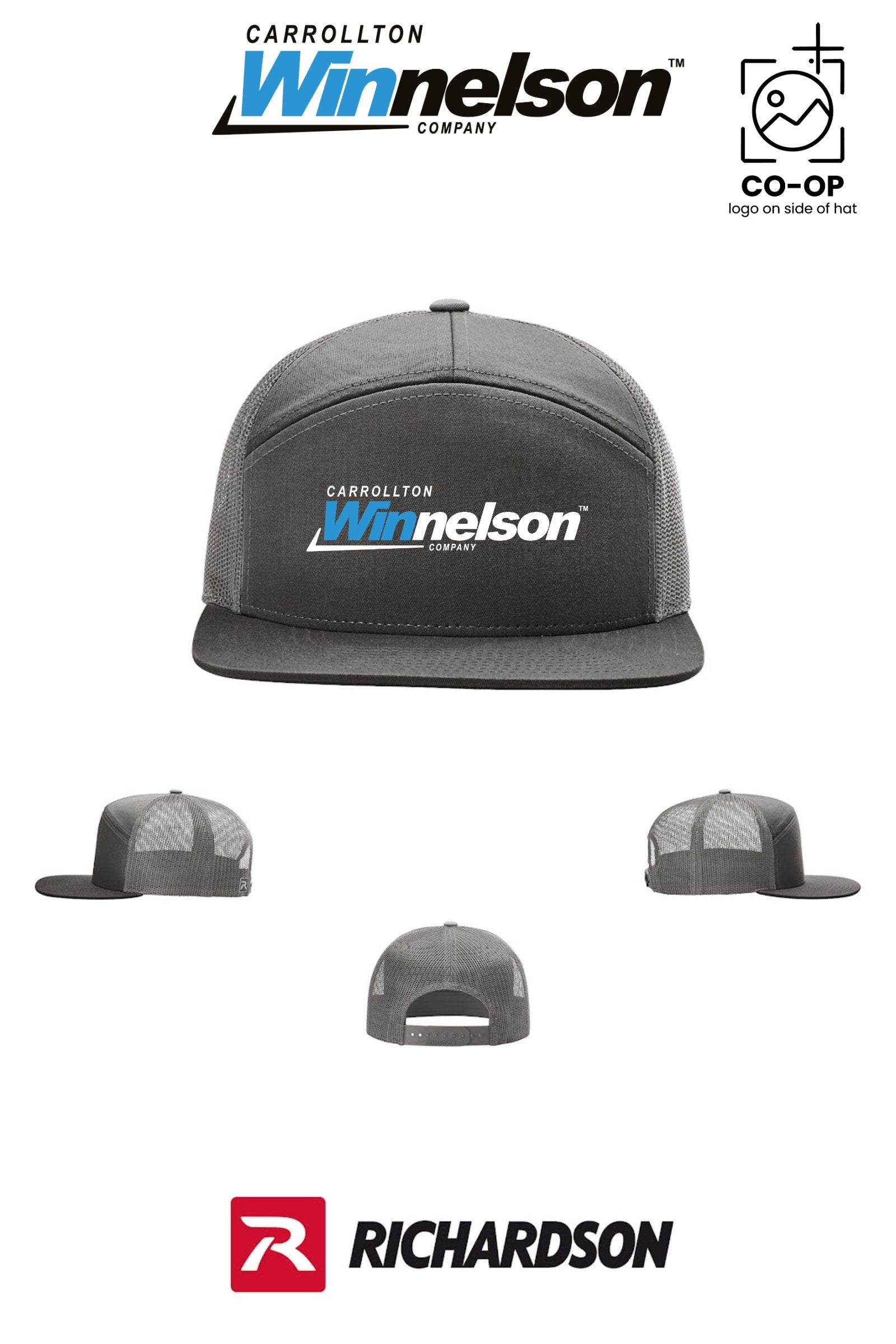 Richardson 168 Seven-Panel Trucker - Carrollton Winnelson