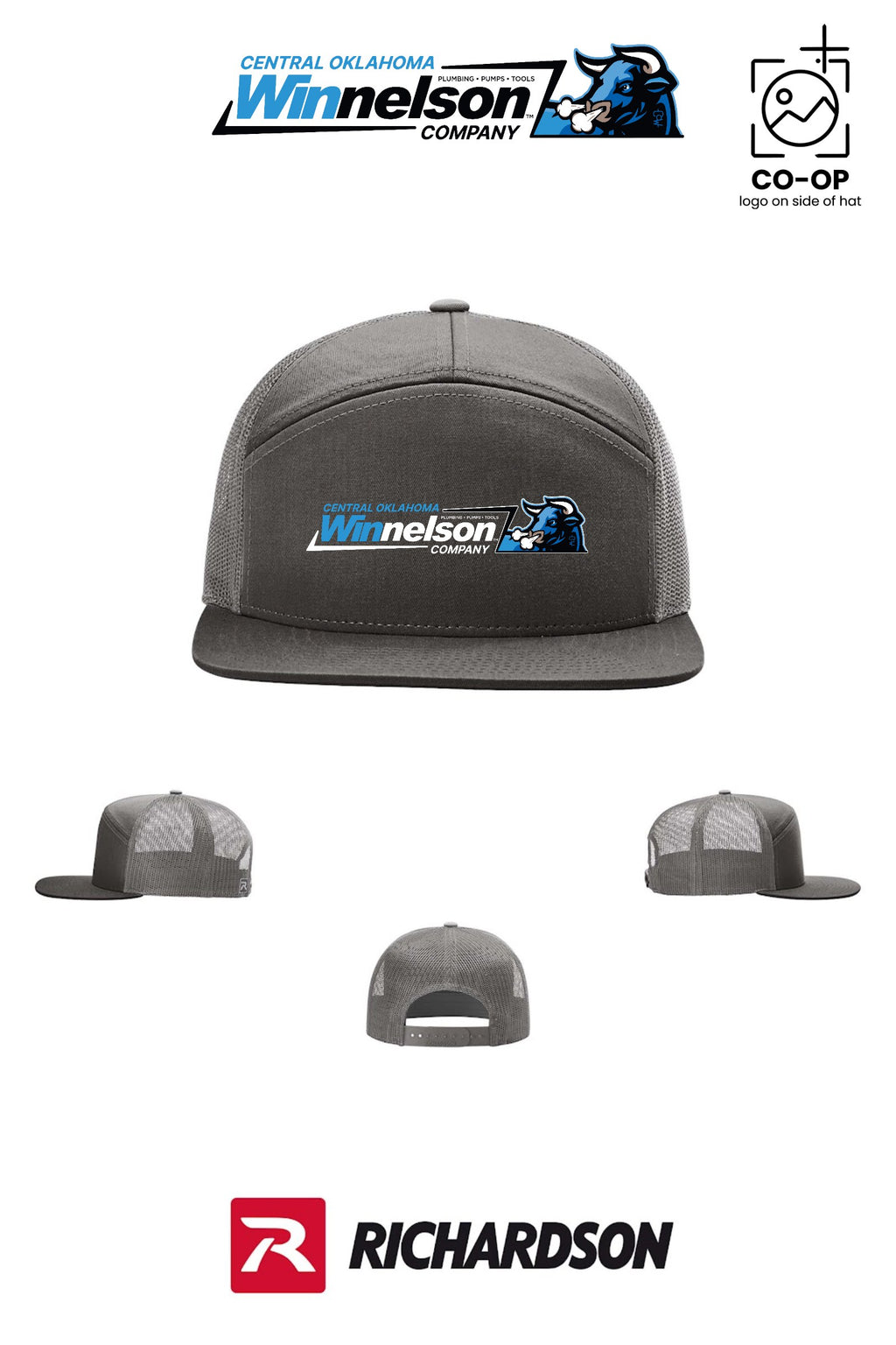 Richardson 168 Seven-Panel Trucker - Winnelson Central Oklahoma