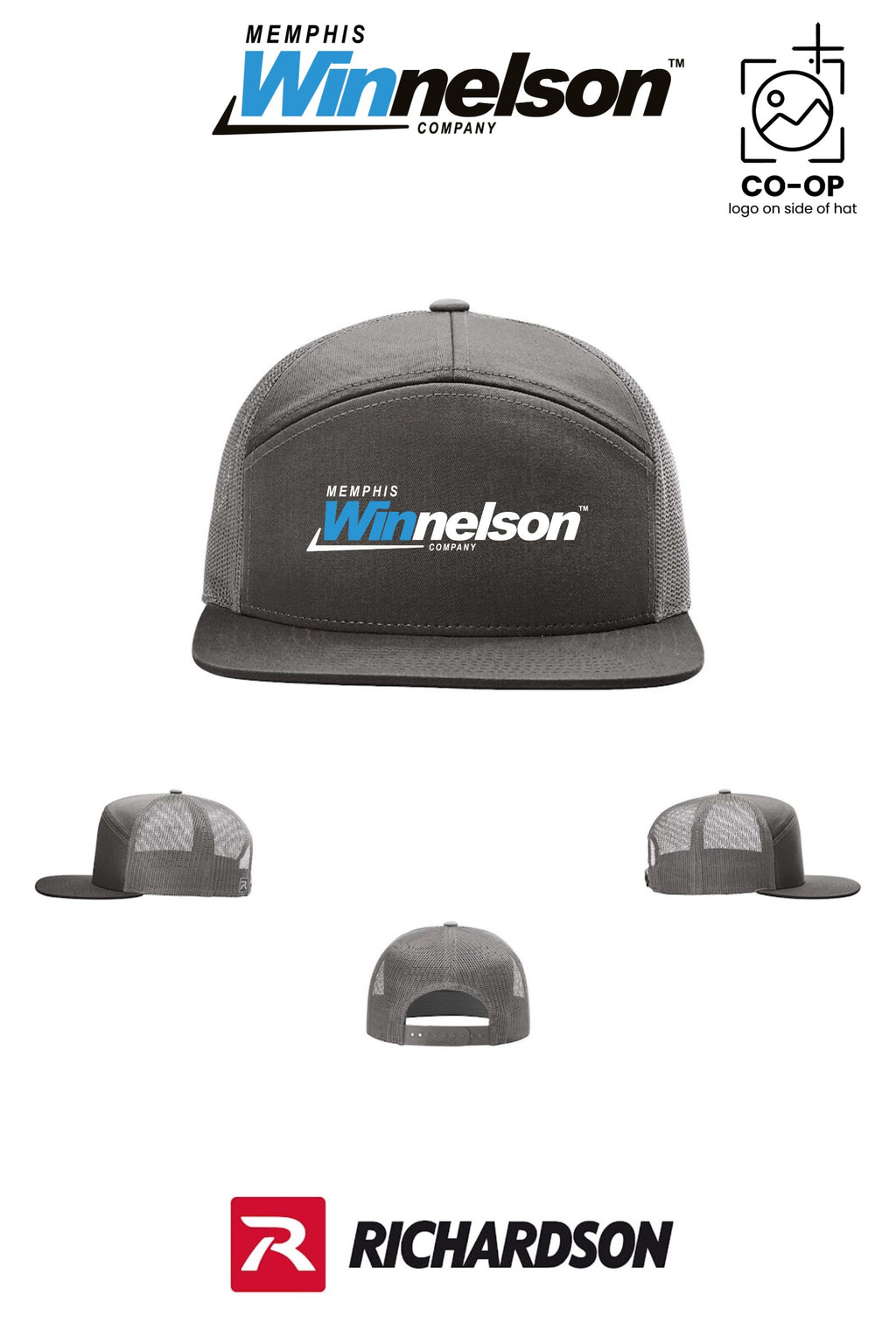 Richardson 168 Seven-Panel Trucker - Memphis Winnelson