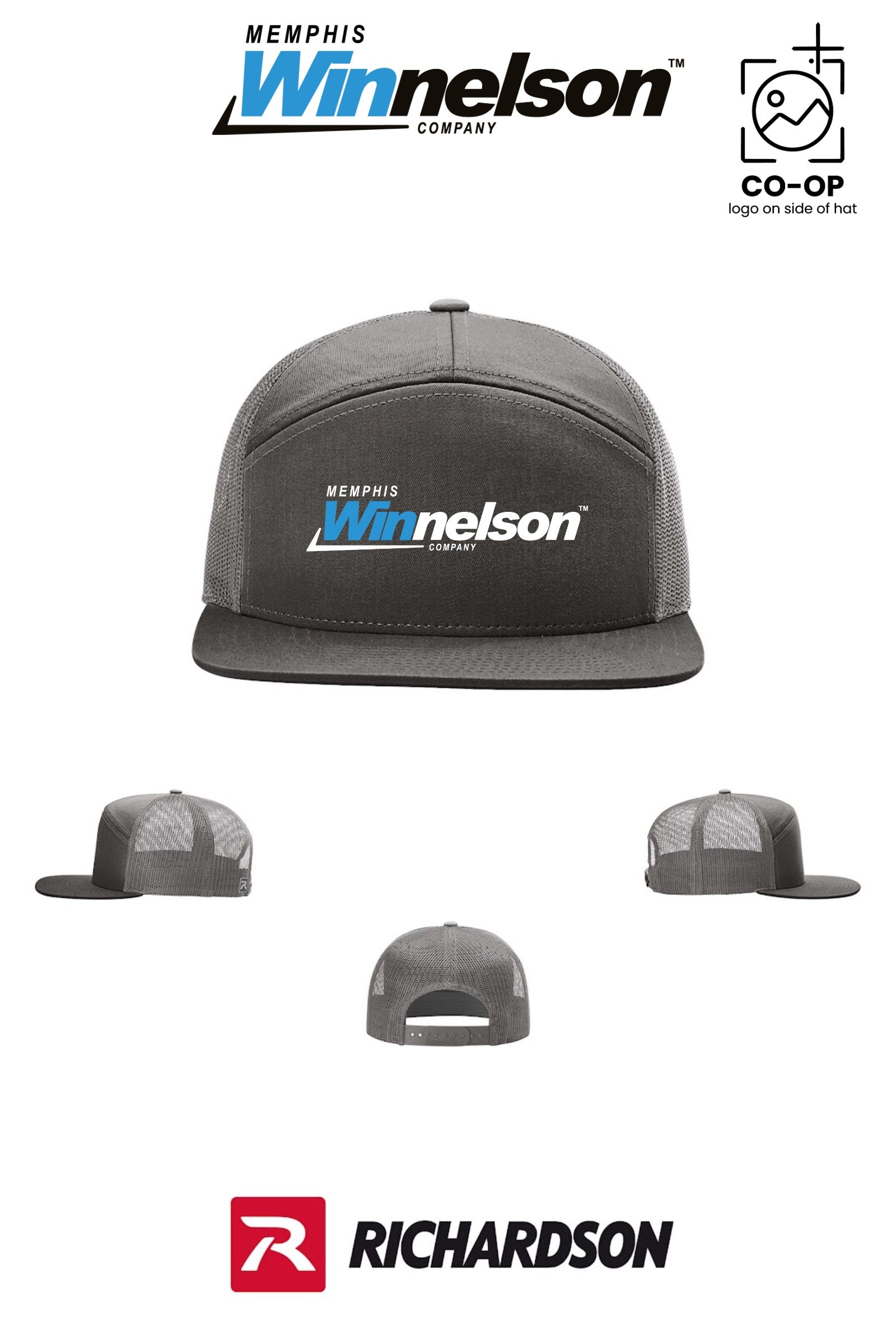 Richardson 168 Seven-Panel Trucker - Memphis Winnelson