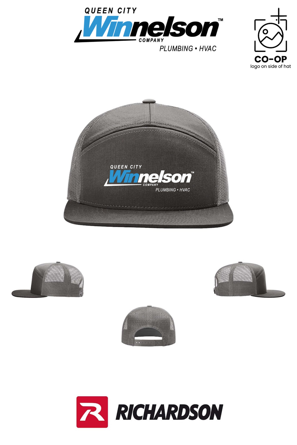 Richardson 168 Seven-Panel Trucker - Queen City Winnelson