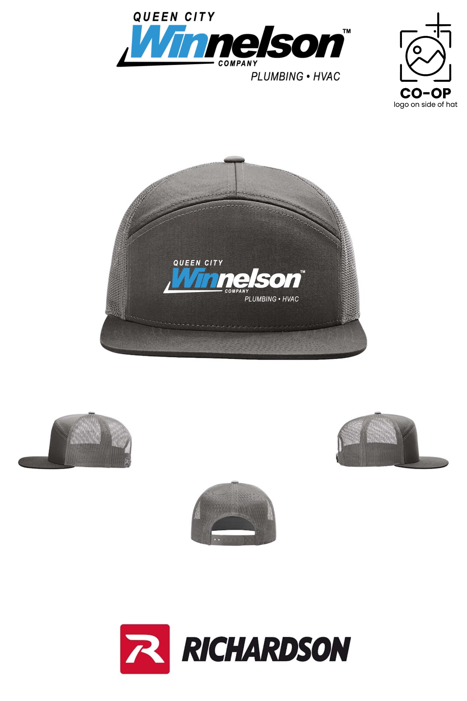 Richardson 168 Seven-Panel Trucker - Queen City Winnelson