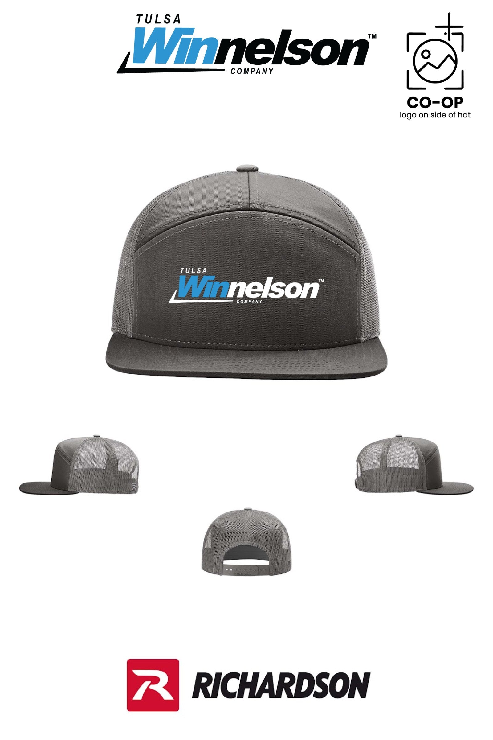 Richardson 168 Seven-Panel Trucker - Tulsa Winnelson
