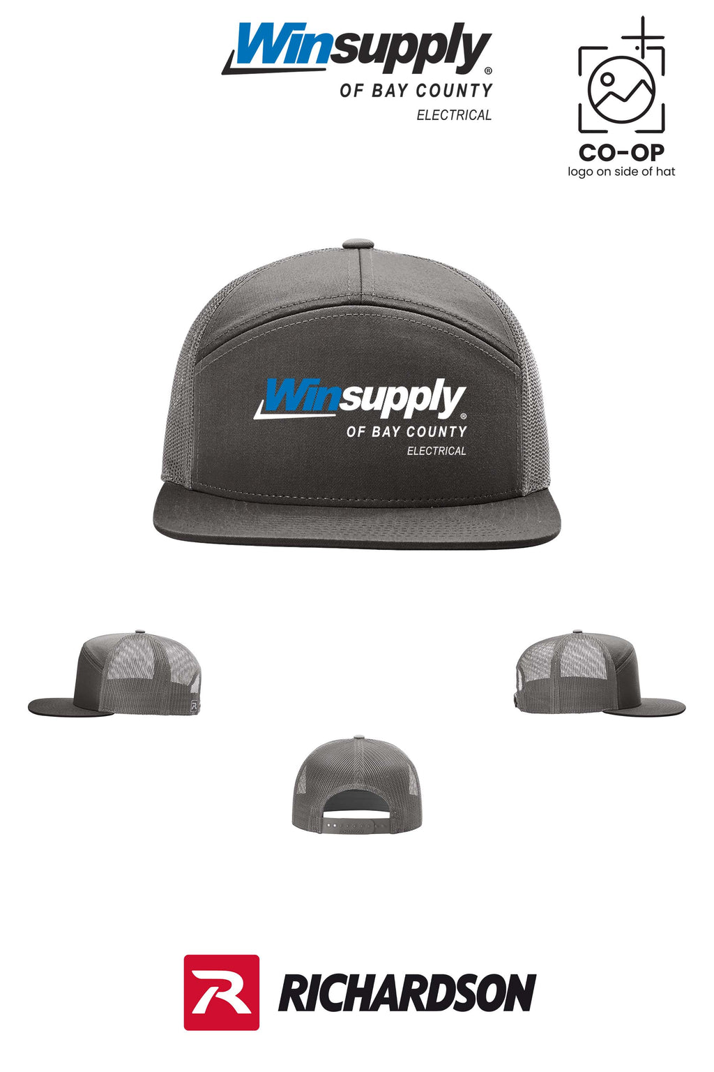 Richardson 168 Seven-Panel Trucker - Winsupply Bay County FL