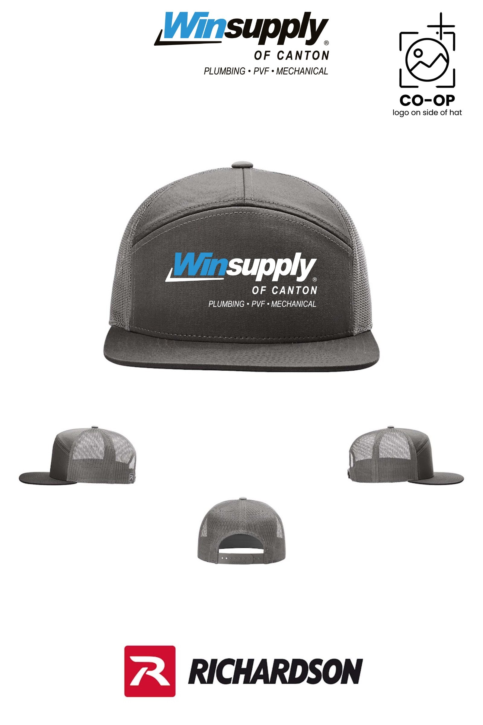 Richardson 168 Seven-Panel Trucker - Winsupply of Canton