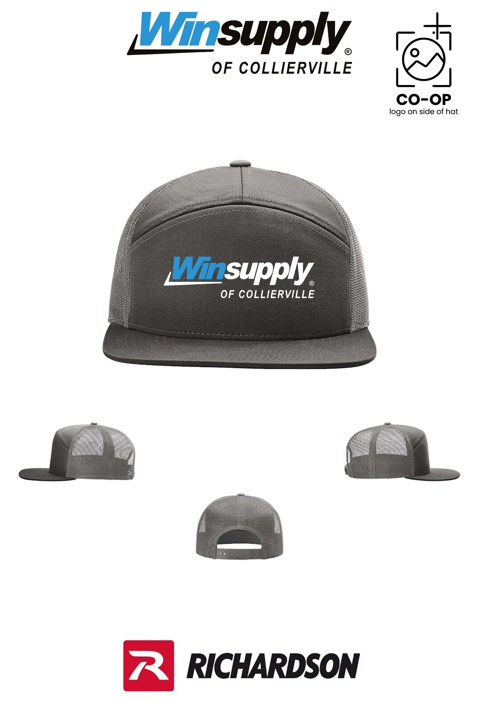 Richardson 168 Seven-Panel Trucker - Winston Salem Noland