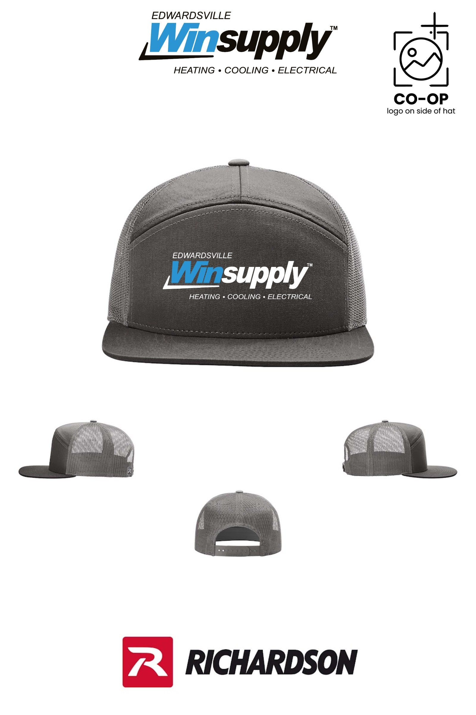 Richardson 168 Seven-Panel Trucker - Edwardsville Winsupply