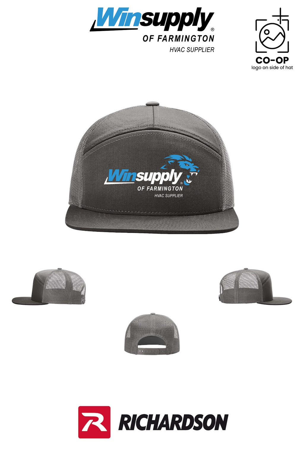 Richardson 168 Seven-Panel Trucker- Winsupply of Farmington