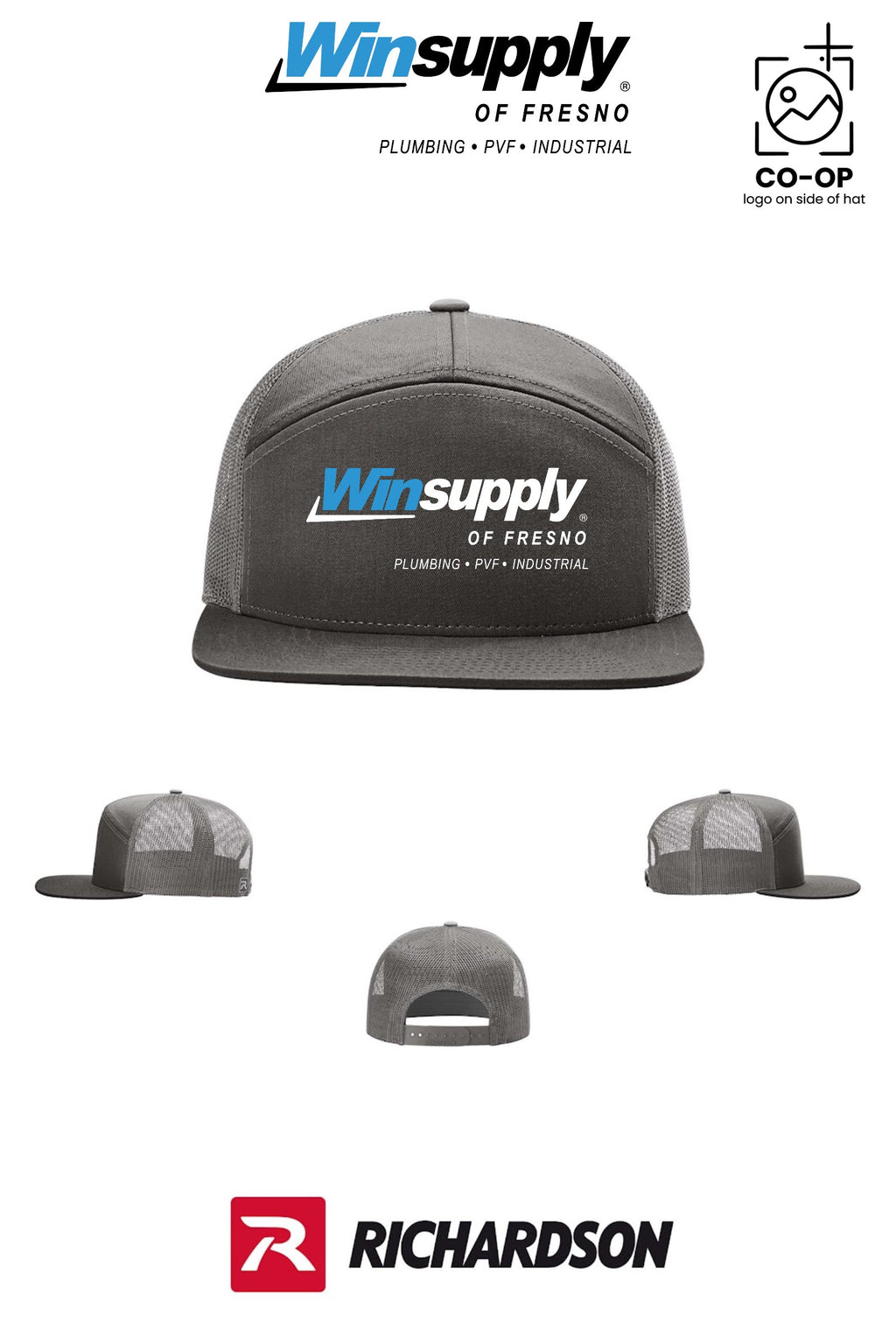 Richardson 168 Seven-Panel Trucker - Winsupply Fresno County