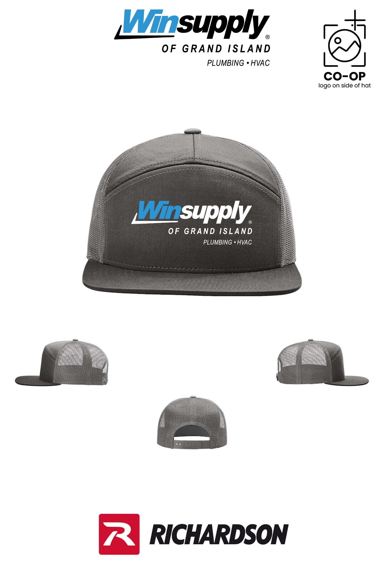 Richardson 168 Seven-Panel Trucker - Winsupply of Grand Island