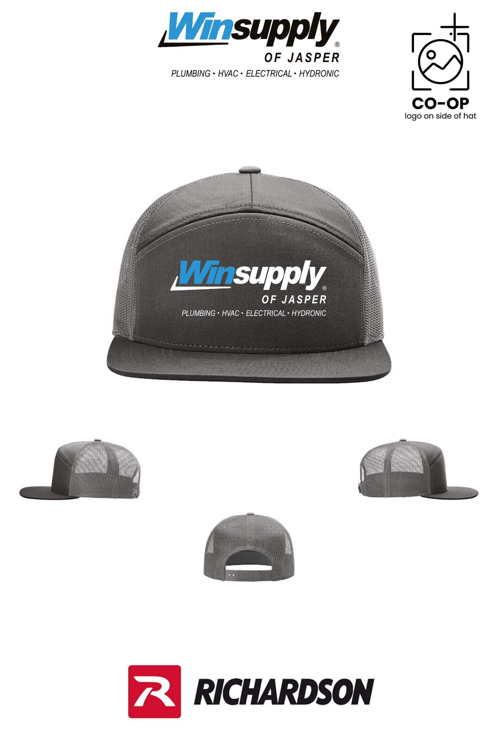 Richardson 168 Seven-Panel Trucker - Winsupply of Jasper