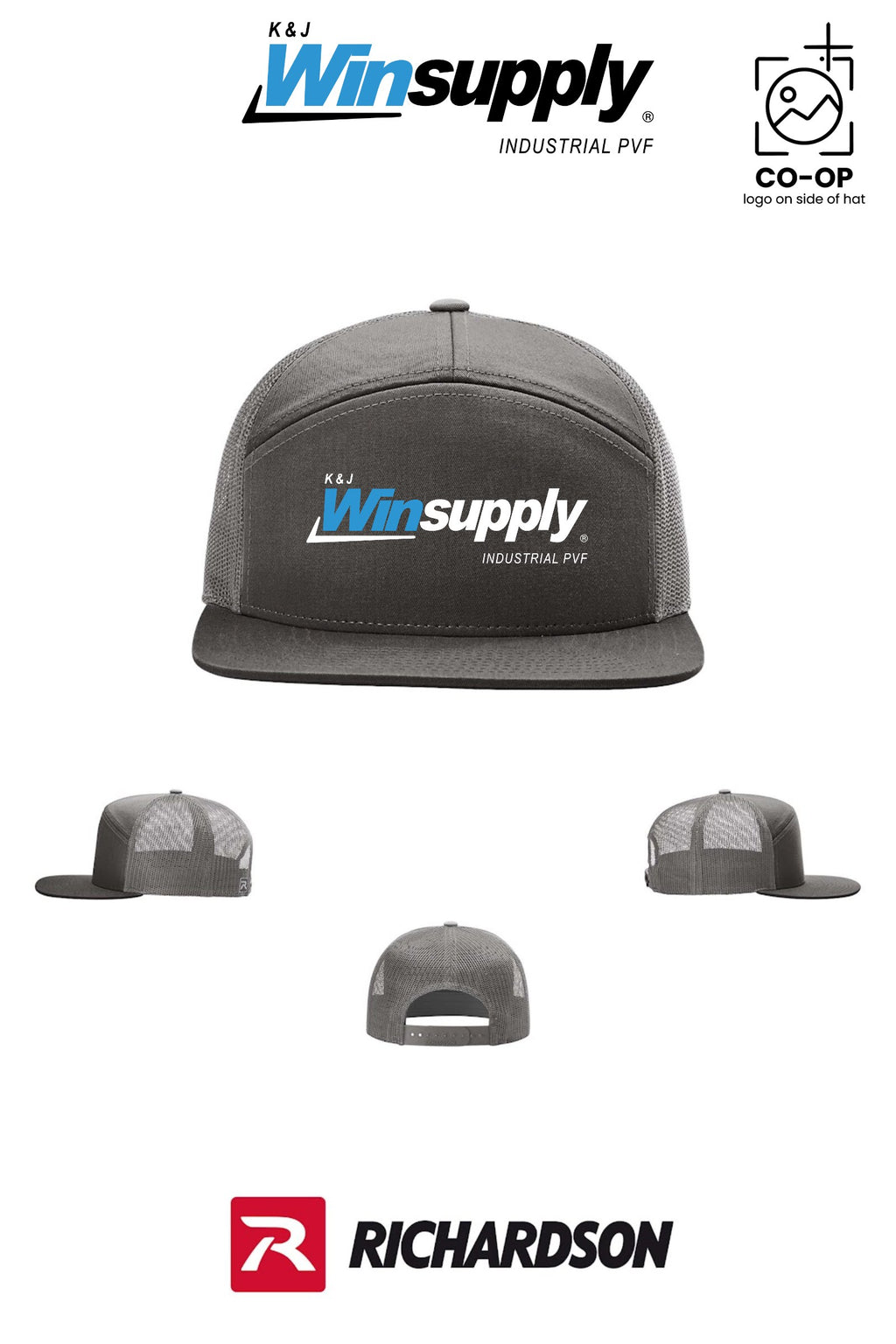 Richardson 168 Seven-Panel Trucker - K & J Winsupply, Industrial PVF