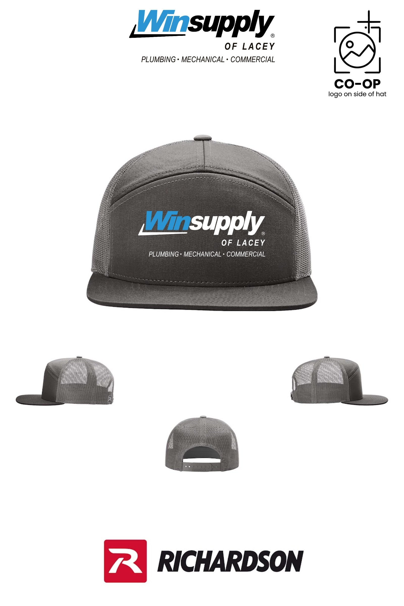Richardson 168 Seven-Panel Trucker - Winsupply of Lacey