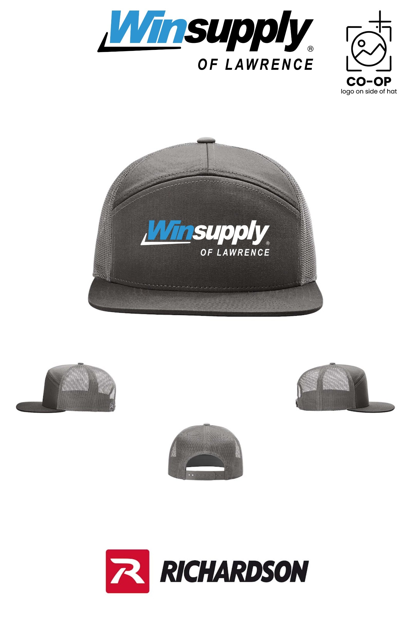 Richardson 168 Seven-Panel Trucker - Winsupply of Lawrence