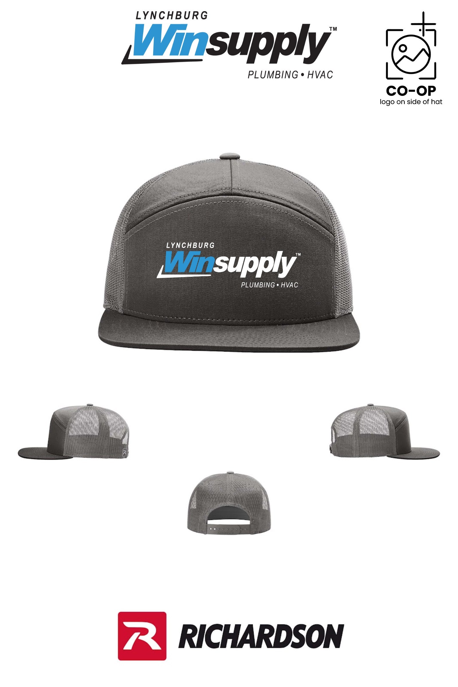 Richardson 168 Seven-Panel Trucker - Lynchburg Winsupply
