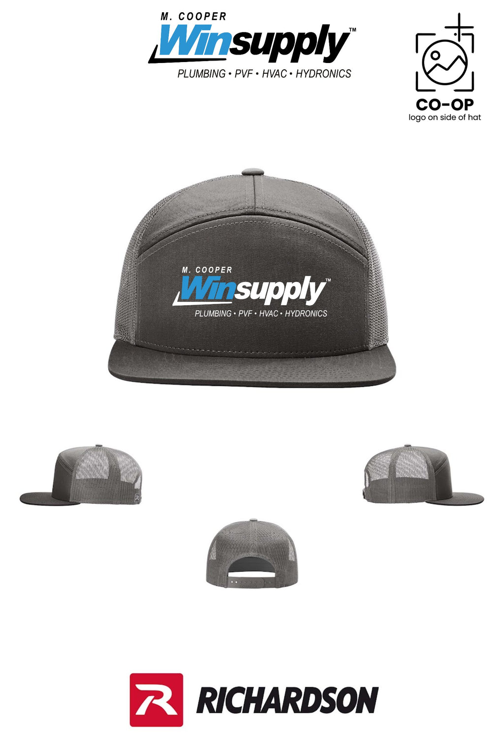 Richardson 168 Seven-Panel Trucker - M. Cooper Winsupply Co.