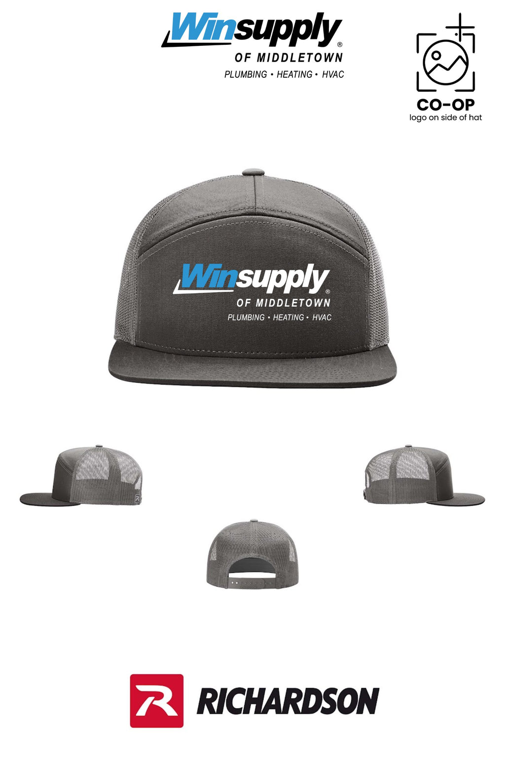 Richardson 168 Seven-Panel Trucker - Winsupply of Middletown