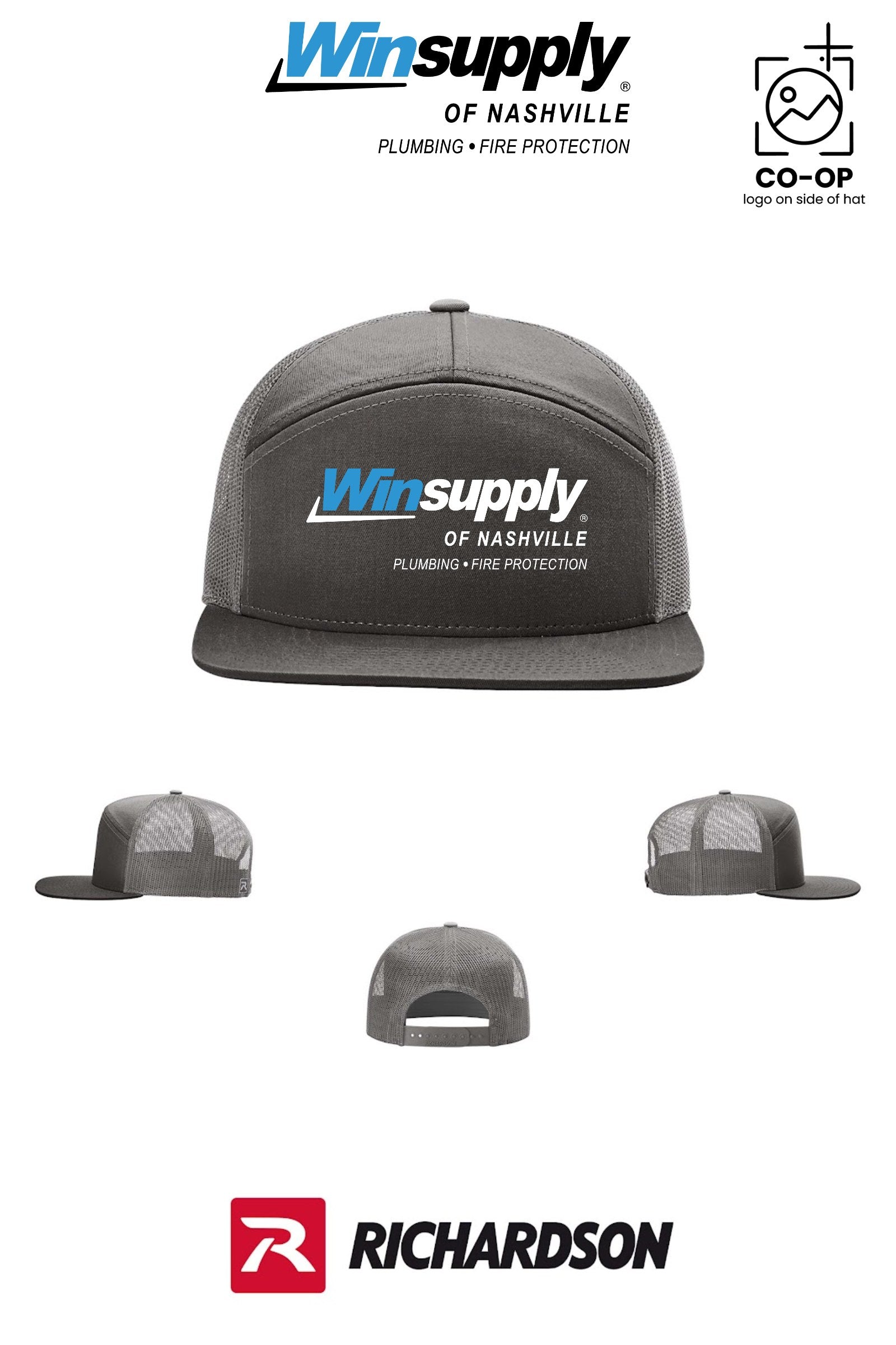 Richardson 168 Seven-Panel Trucker - Winsupply of Nashville