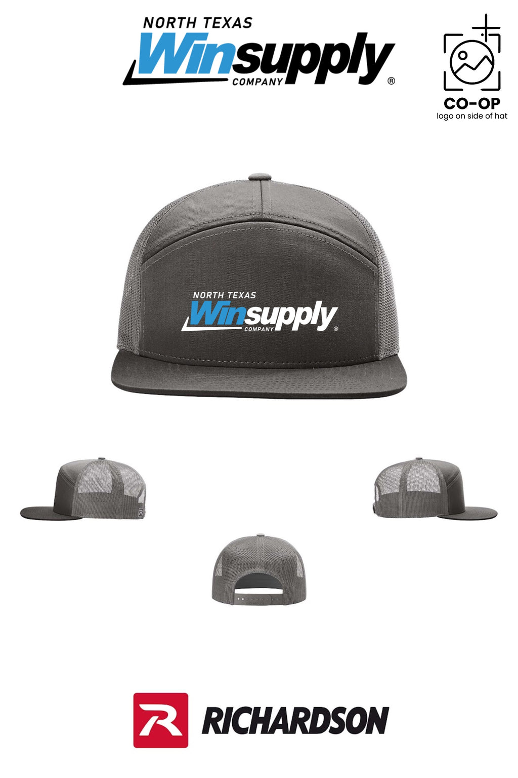 Richardson 168 Seven-Panel Trucker - North Texas Winsupply