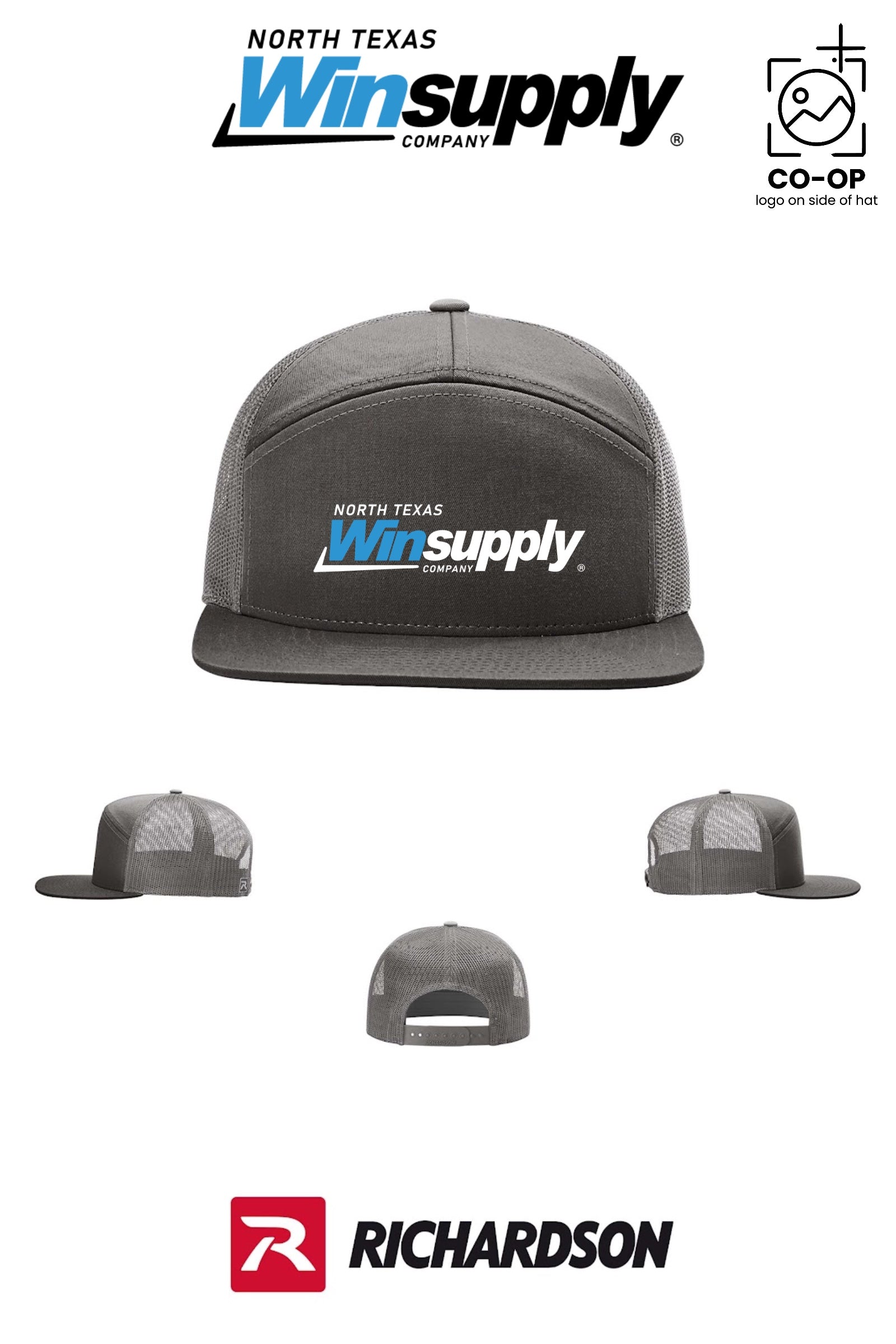 Richardson 168 Seven-Panel Trucker - North Texas Winsupply