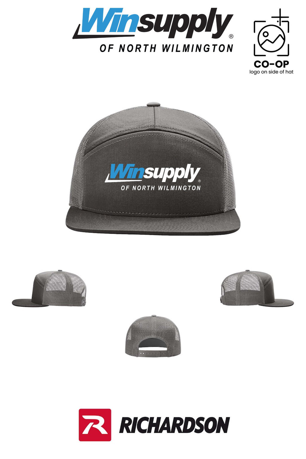 Richardson 168 Seven-Panel Trucker - Winsupply N Wilmington NC