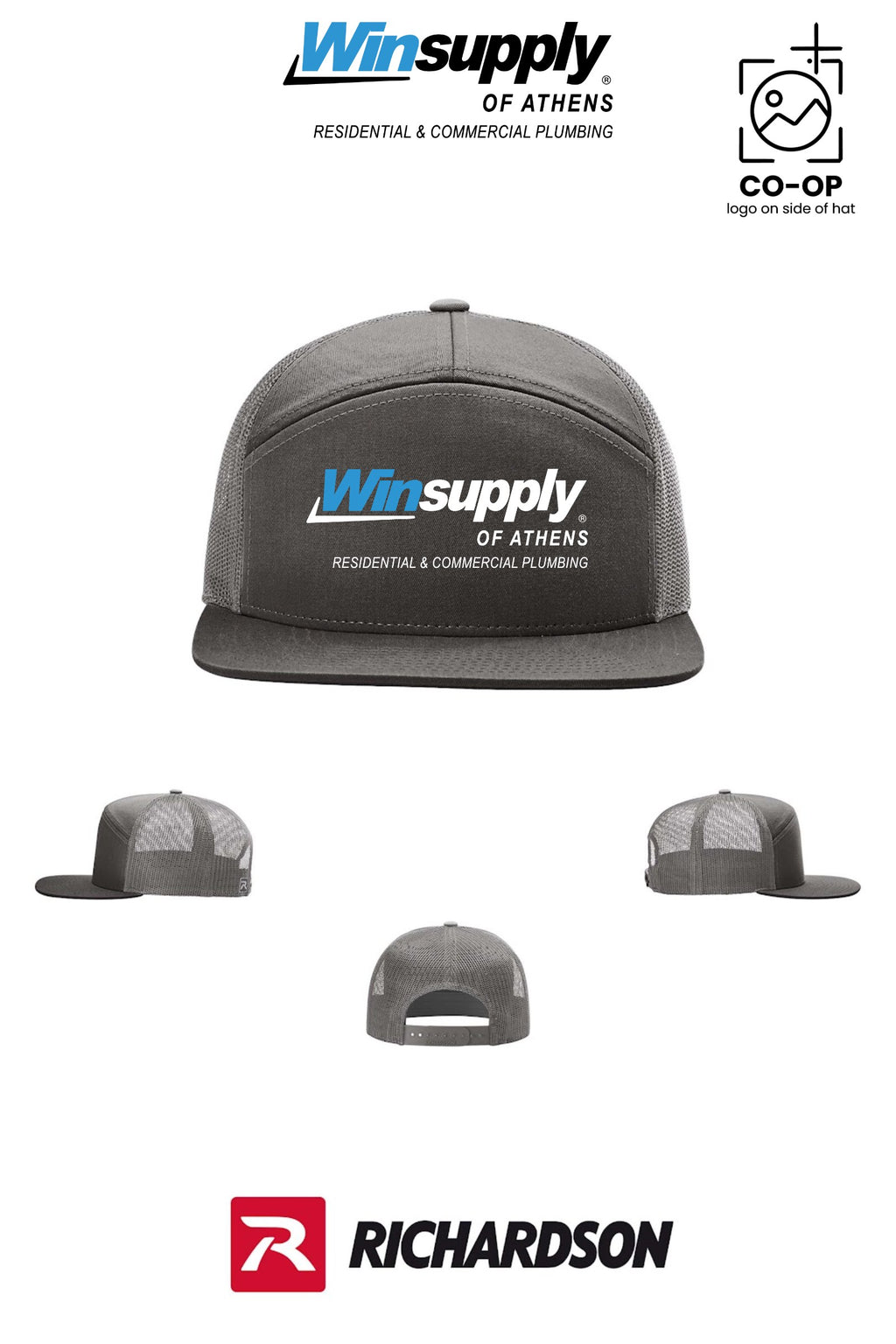 Richardson 168 Seven-Panel Trucker - Winsupply of Athens