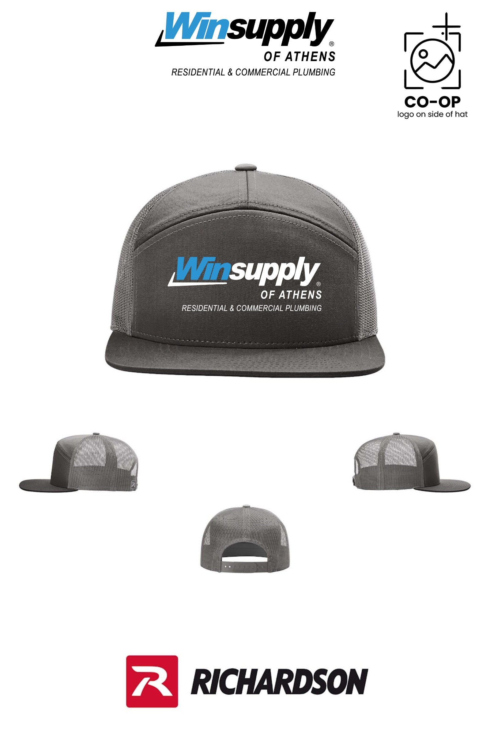Richardson 168 Seven-Panel Trucker - Winsupply of Athens