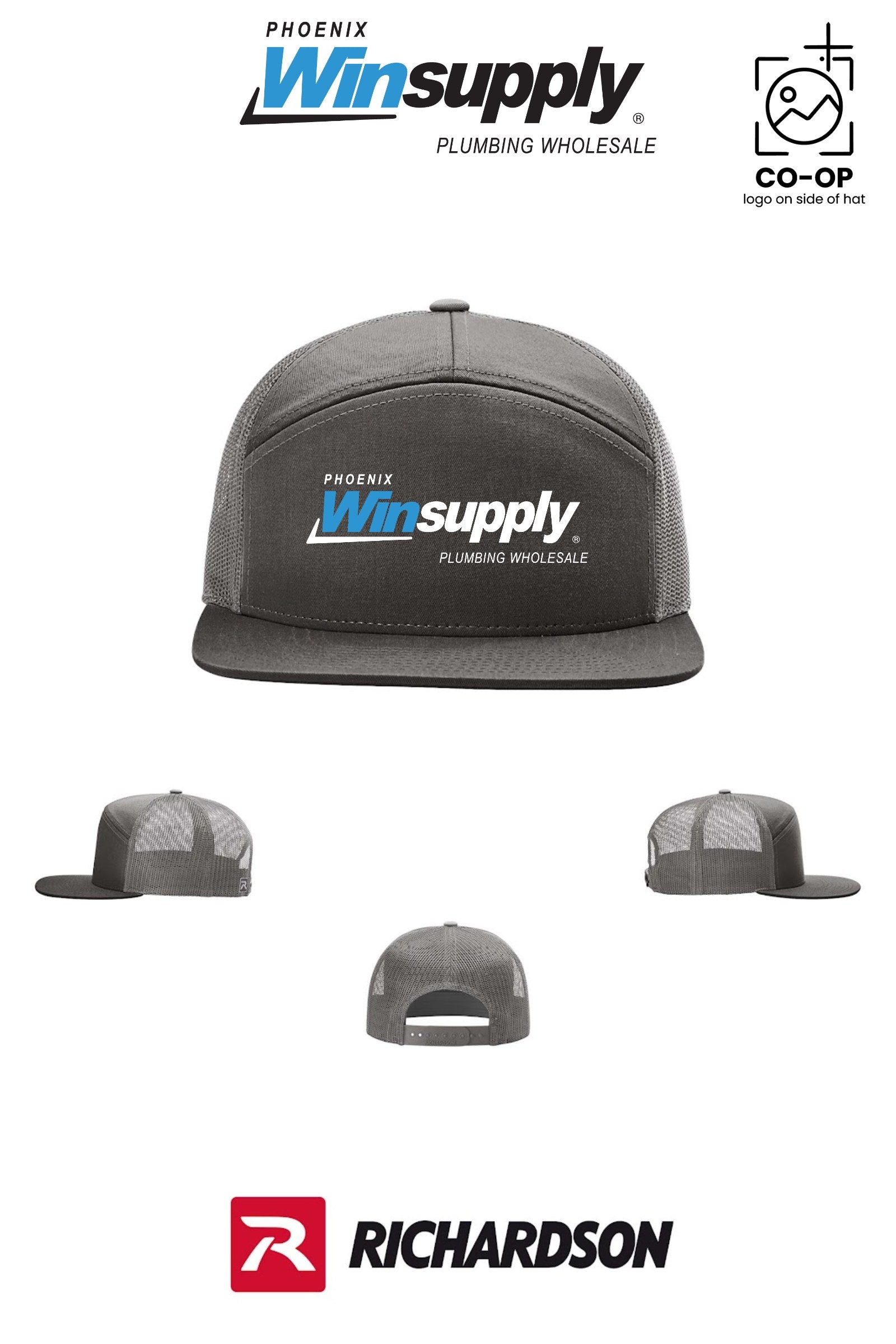 Richardson 168 Seven-Panel Trucker - Phoenix Winsupply
