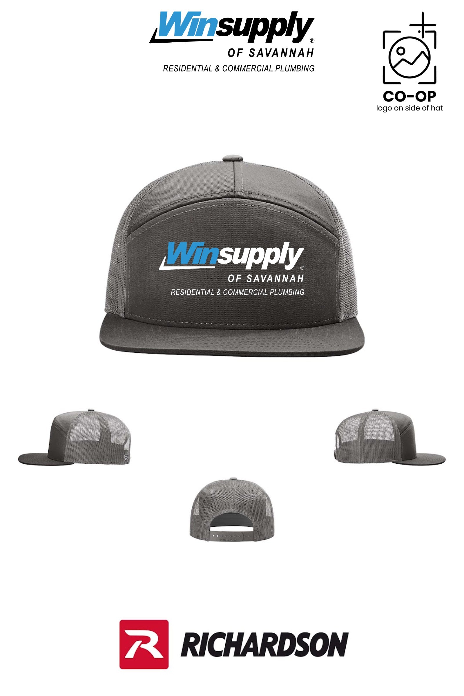 Richardson 168 Seven-Panel Trucker - Winsupply of Savannah