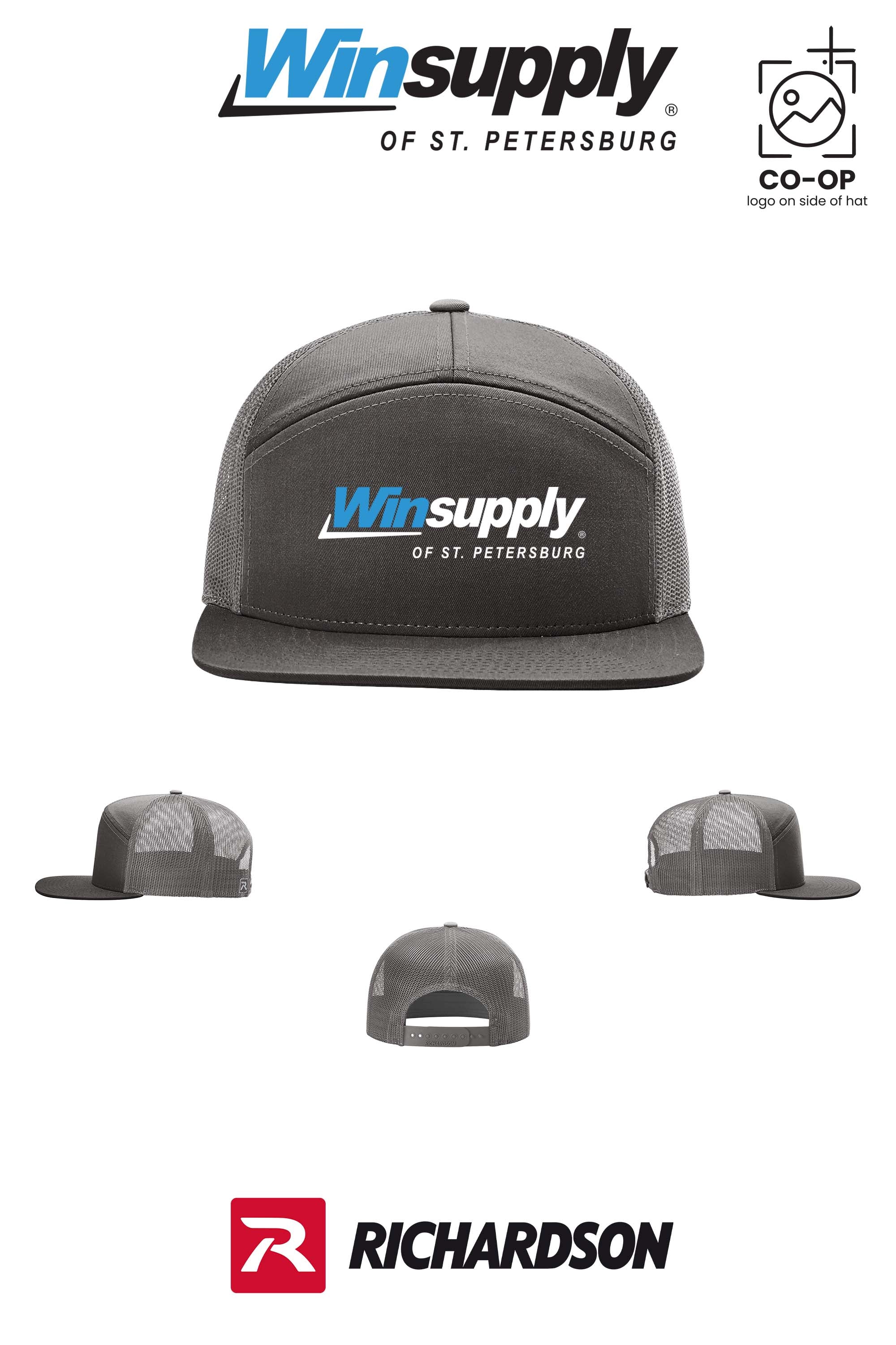 Richardson 168 Seven-Panel Trucker - Winsupply of St. Petersburg