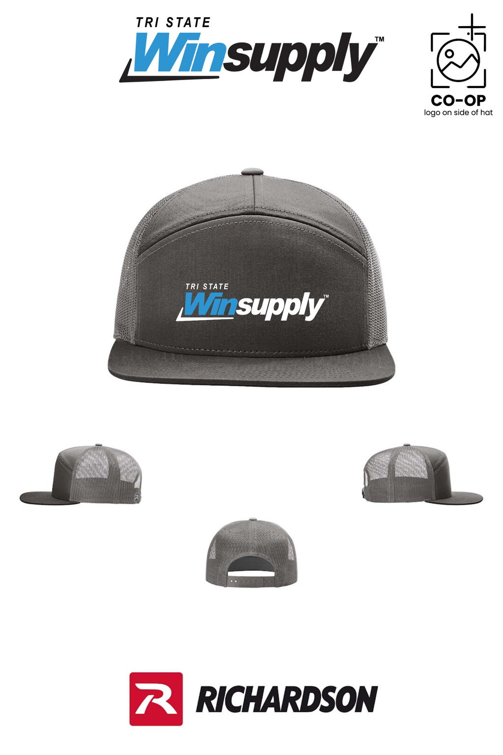 Richardson 168 Seven-Panel Trucker - Tri-State Winsupply